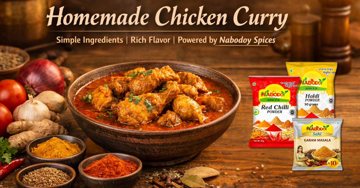 Homemade Chicken Curry with Simple Ingredients