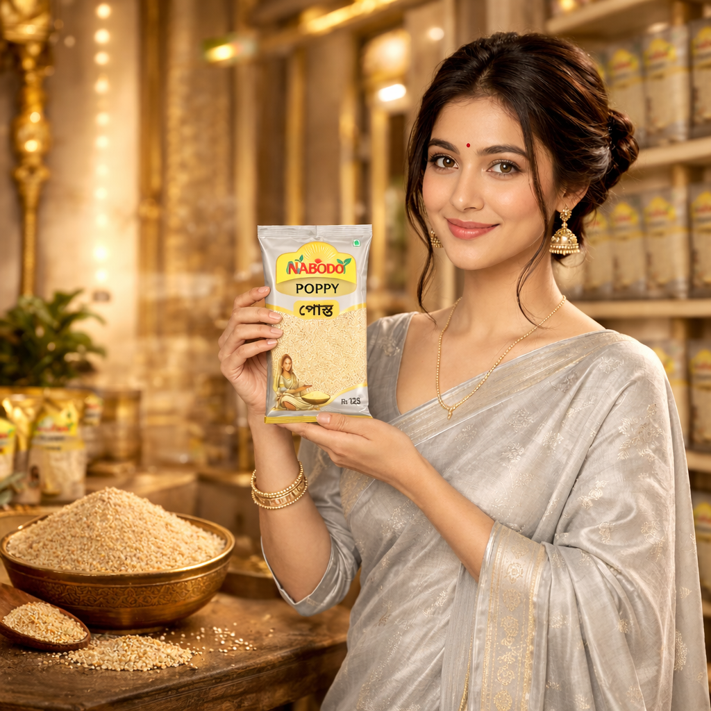 NABODOY Poppy Seeds (Posto) 100g | Premium Quality Khus Khus | Fresh, Clean & Rich in Taste | Ideal for Indian Cooking & Bengali Recipes