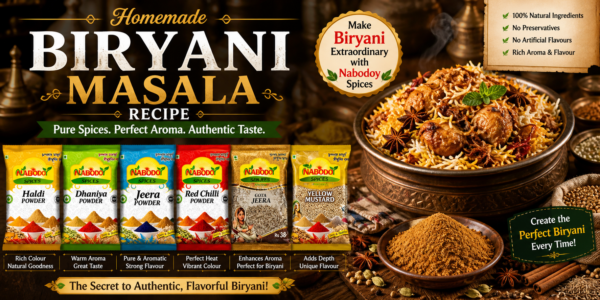 🔥 Homemade Biryani Masala Recipe – The Secret Behind Restaurant-Style Aroma!