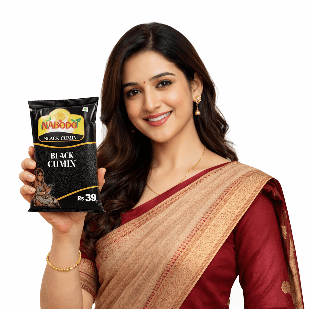 NABODOY Black Cumin (Kalonji) 50g | Premium Quality Black Seed | Strong Aroma & Authentic Flavor | Hygienically Packed | Spice for Pickles, Curries & Seasoning