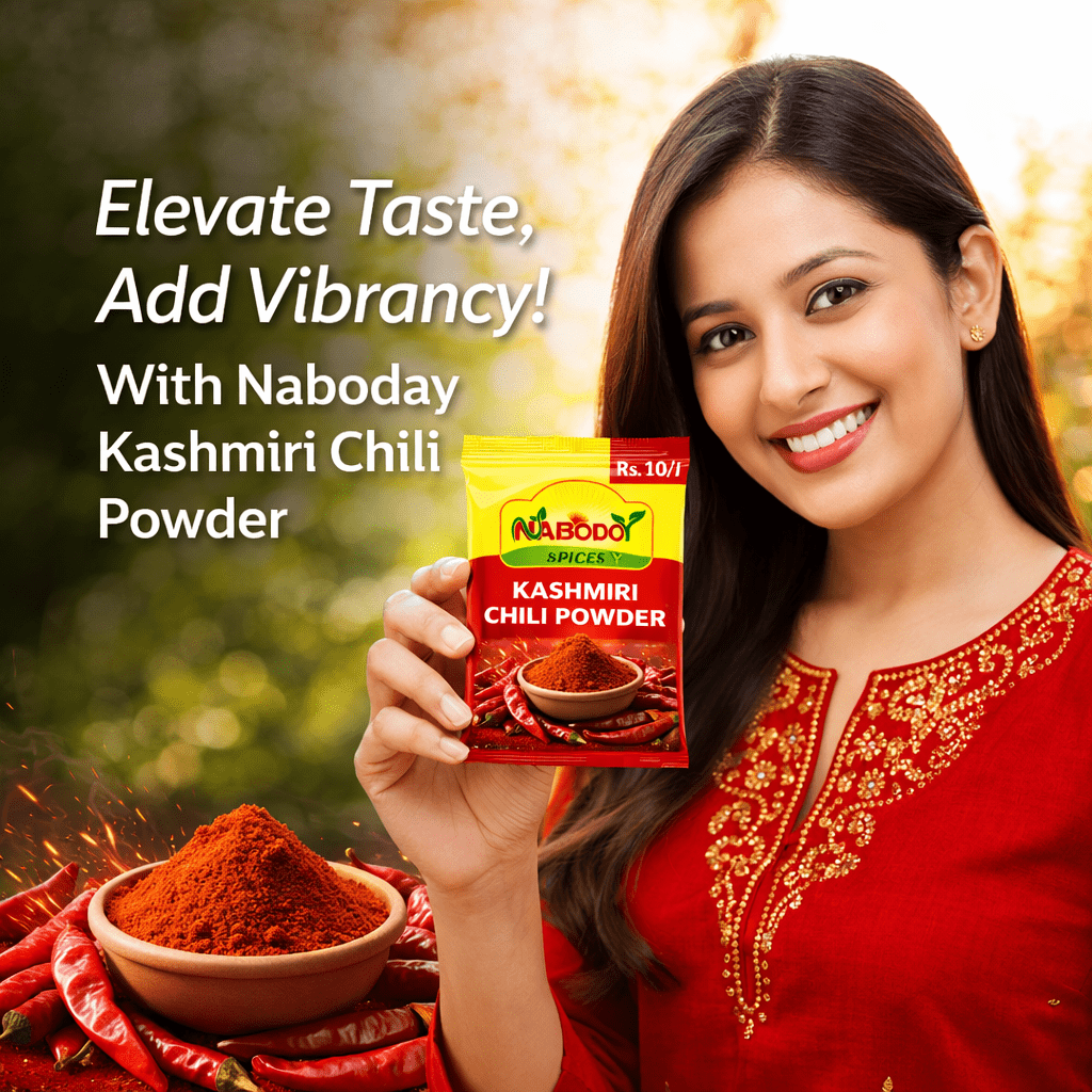 NABODOY Kashmiri Chili Powder 5g | Mild Spice & Rich Red Colour | Premium Indian Lal Mirch Powder | Natural Color Enhancer for Curries & Tandoori | No Artificial Color