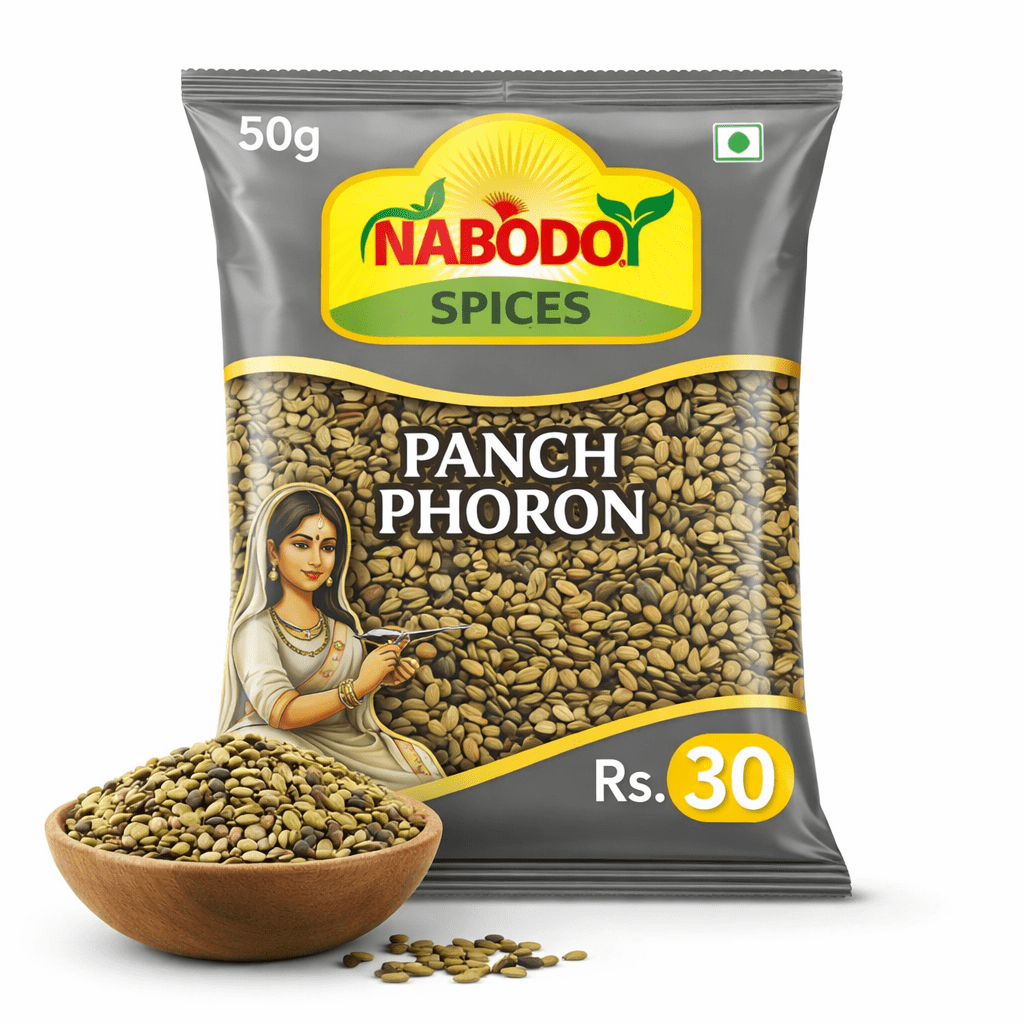 NABODOY Panch Phoron 50g | Authentic Bengali Five Spice Blend | Fresh, Aromatic & Pure Whole Spice Mix