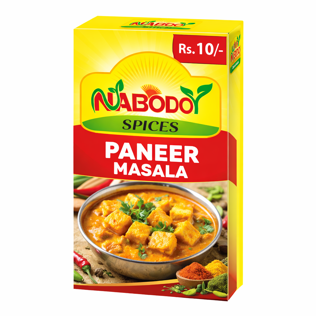 NABODOY Paneer Masala Powder 5g | Ready-to-Cook Spice Mix | Rich & Authentic Indian Curry Masala | Perfect for Paneer Butter Masala & Gravy Recipes | No Artificial Colors